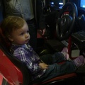Greta playing the race car game2